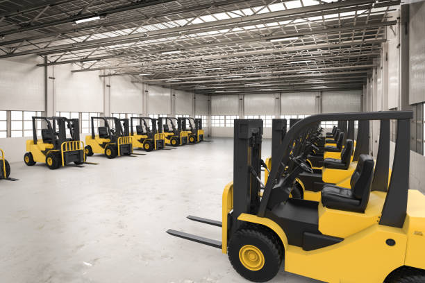 Used forklift ready for sale